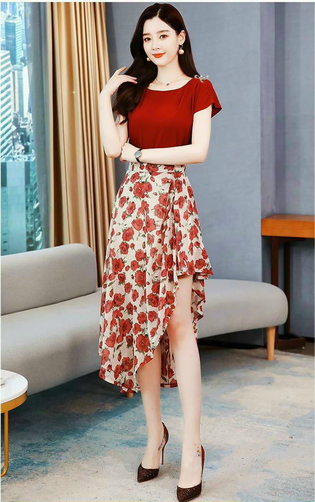 Mango phối voan có lót - D3267